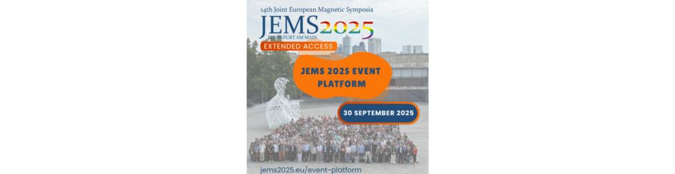 JEMS 2025: Extended access to the event platform