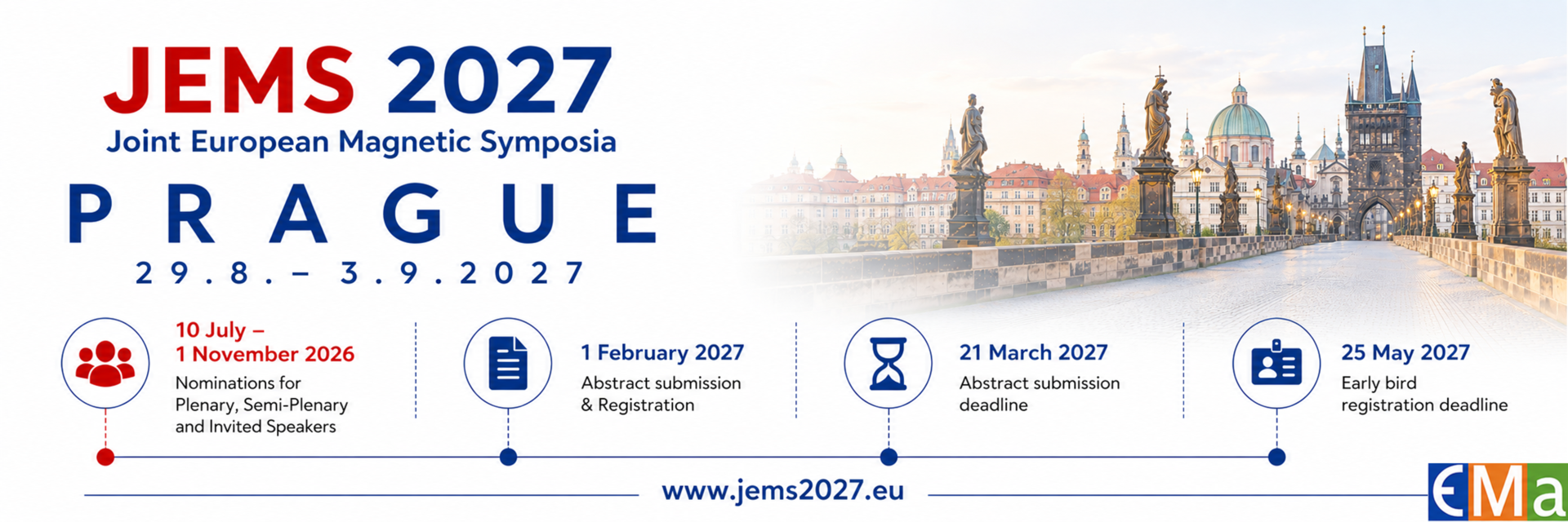 JEMS 2027 - August 29 to September 3, Prague